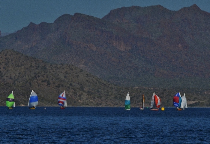 sailboats on lake